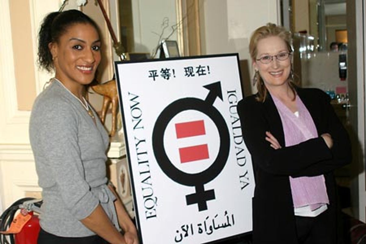 Sarah Jones and Meryl Streep at 