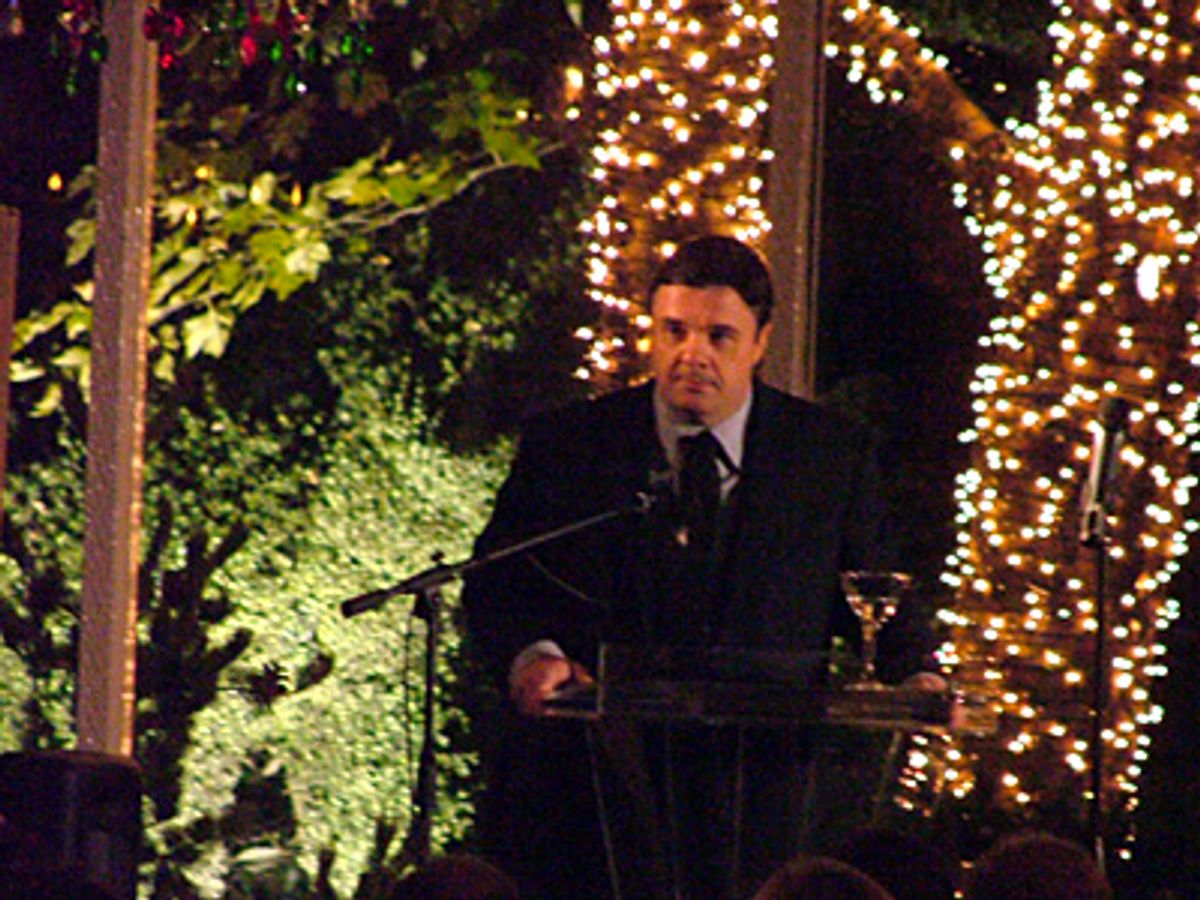 Nathan then makes a presentation to honoree, Susan Stroman at 