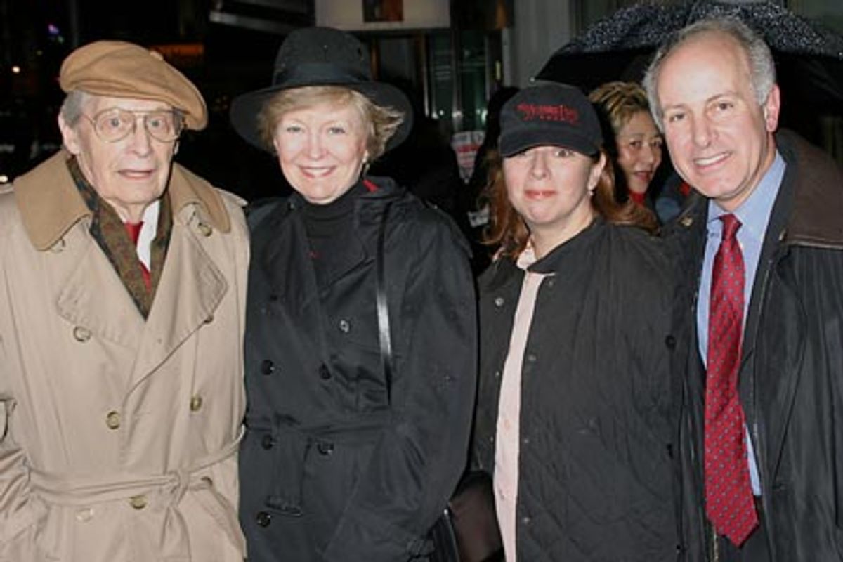 Mike Mearian, Judy Frank, Ina Clark (Head of Fundraising, Actors' Fund), and Joe Benincasa (Actors' Fund)  at 