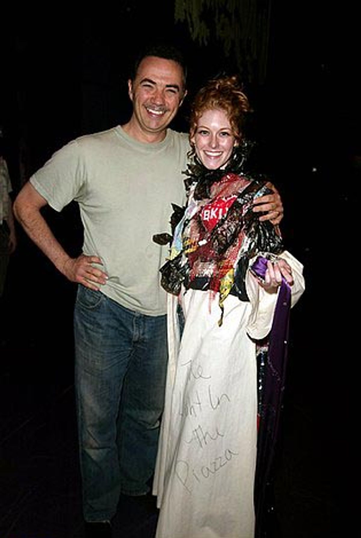 Dylis Croman and cast member Paul Schoeffler at 