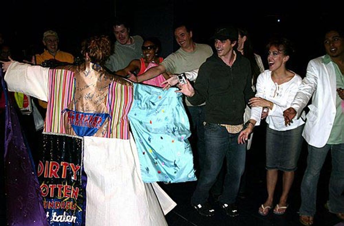 Dylis Croman shows off the robe at 