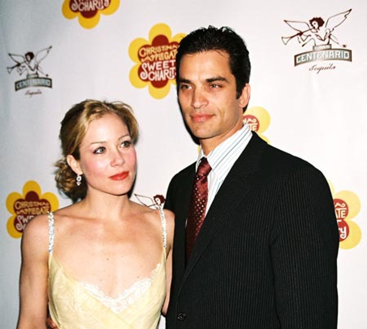 Christina Applegate with husband Johnathon Schaech at 
