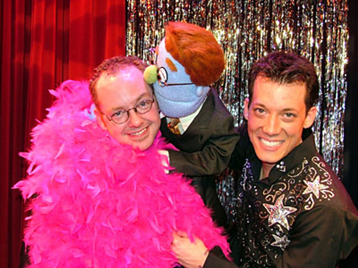 Rod (and John) show their appreciation to Jamie McGonnigal
who directed the show
 at 