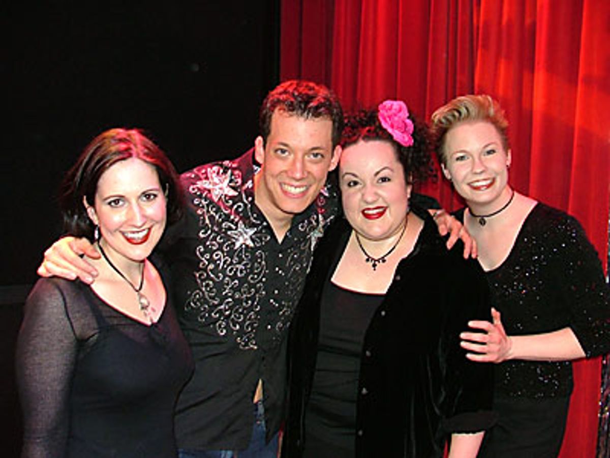 John Tartaglia is joined by Avenue Q castmates Stephanie D'Abruzzo,
Aymee Garcia and Jennifer Barnhart  at 