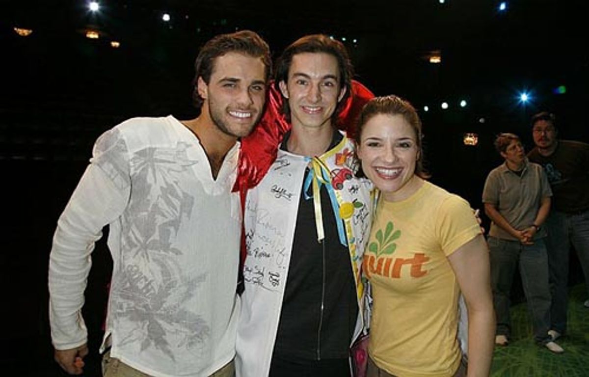 Josh Strickland, Jenn Gambatese & Andy Pellick at 