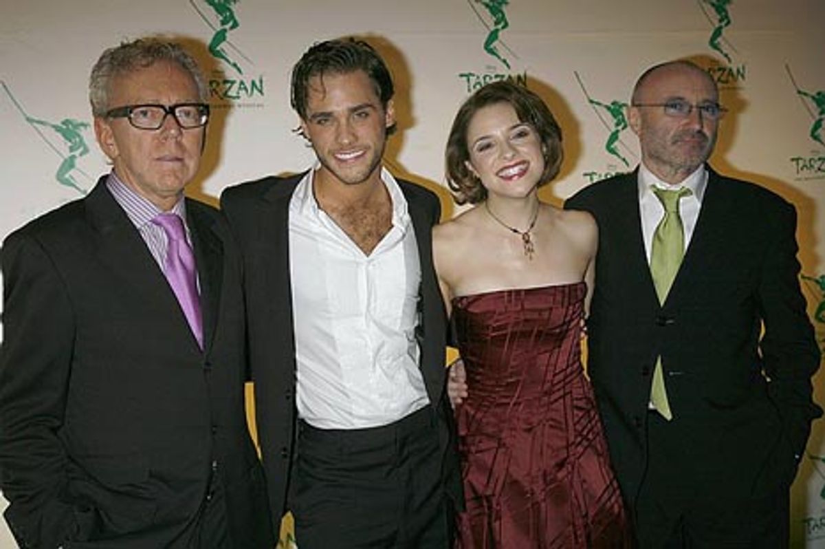 Bob Crowley, Josh Strickland, Jenn Gambatese & Phil Collins at 