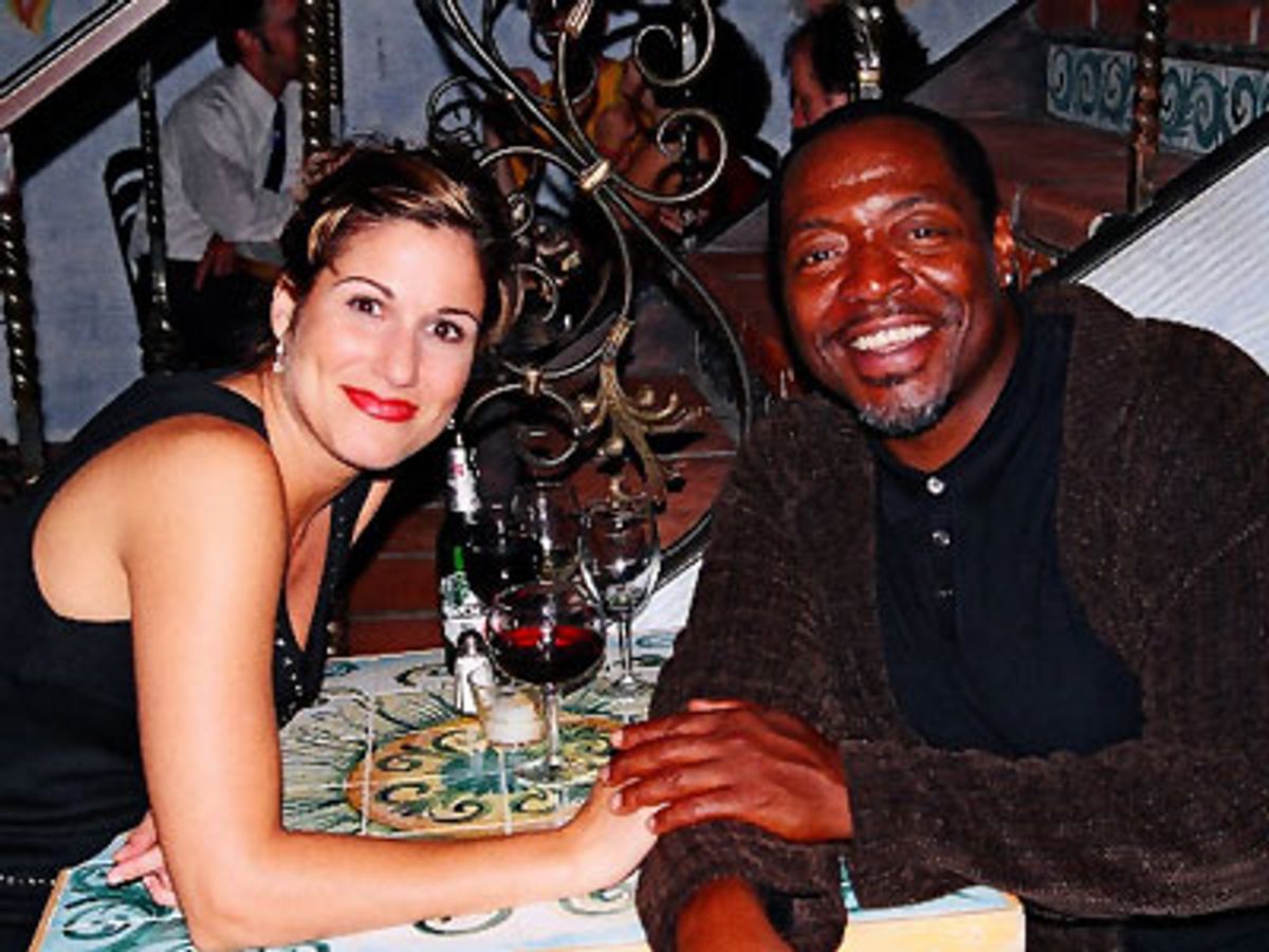 Stephanie with Chuck Cooper who performed 'Low Down Blues'  at 