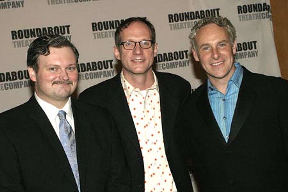 John Ellison Conlee, Mark Brokaw (Director), and John Dossett  at 