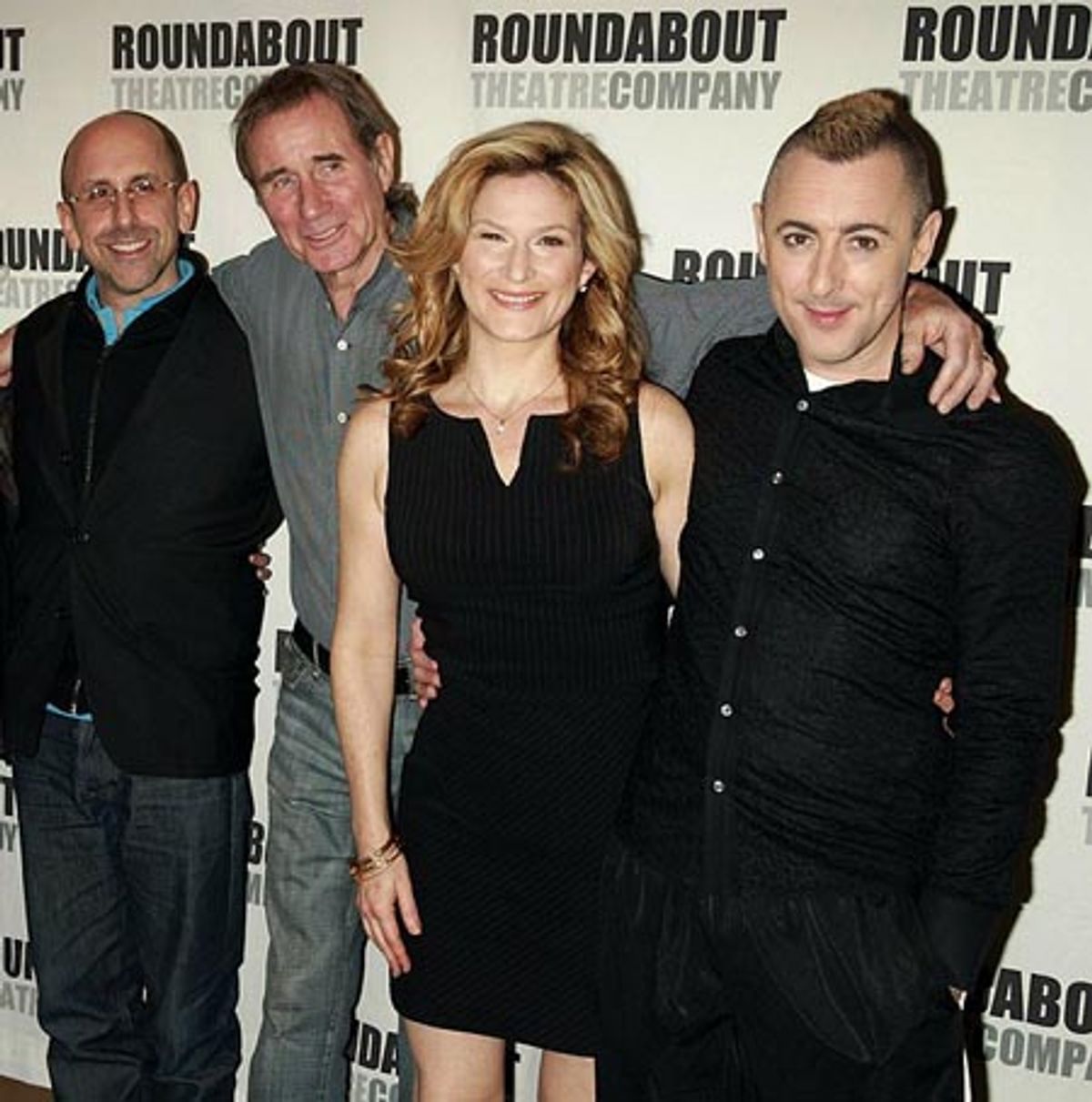 Scott Elliott (Director), Jim Dale, Ana Gasteyer and Alan Cumming  at 