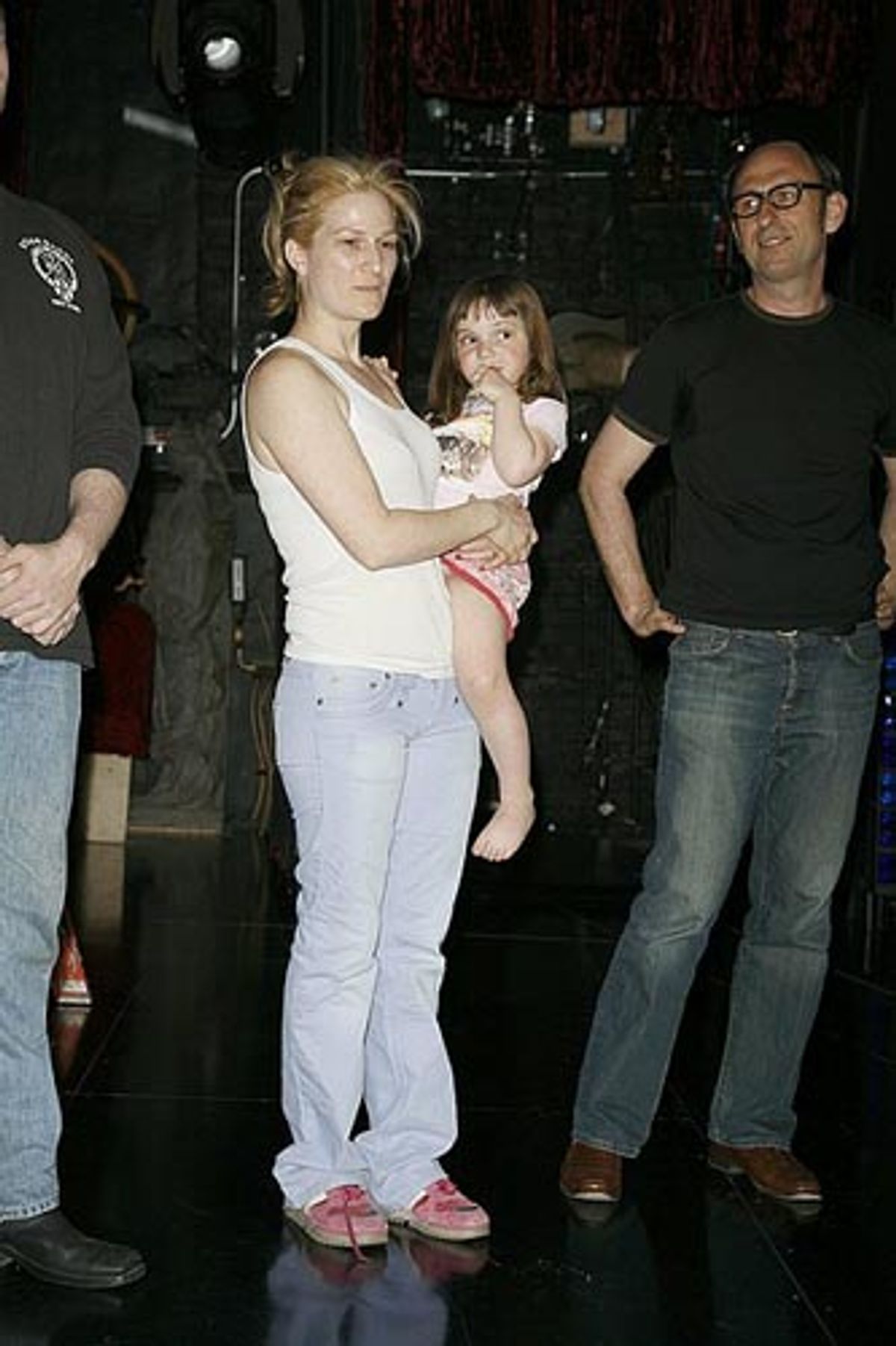 Ana Gasteyer and her daughter at 