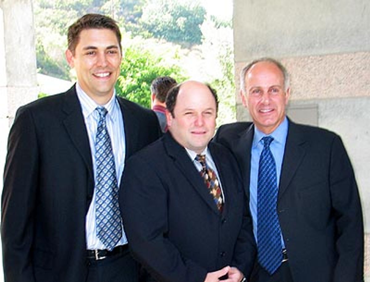 Terry Goddard (Executive Director of Aid for AIDS) Jason Alexander and Joe Benincasa
 at 
