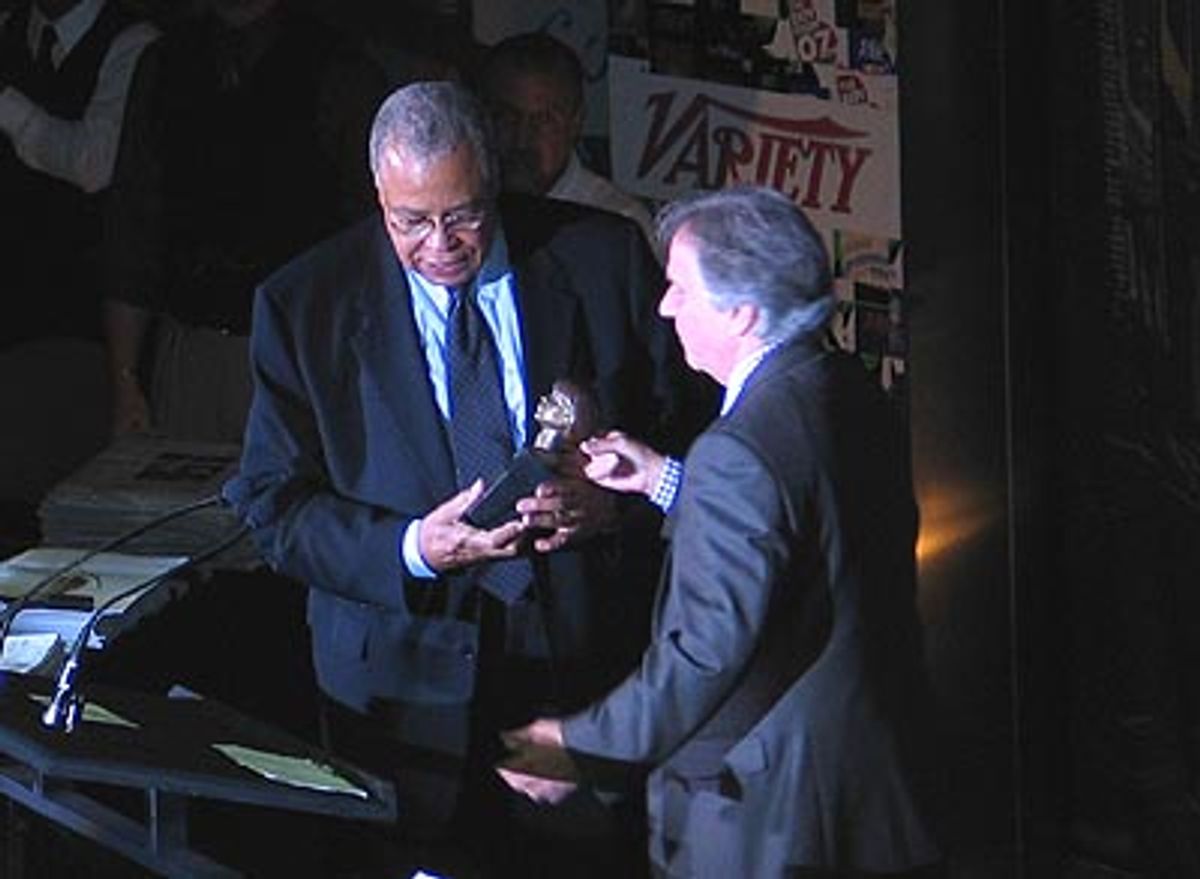Presenting the Lifetime Achievement Award to James Earl Jones at 