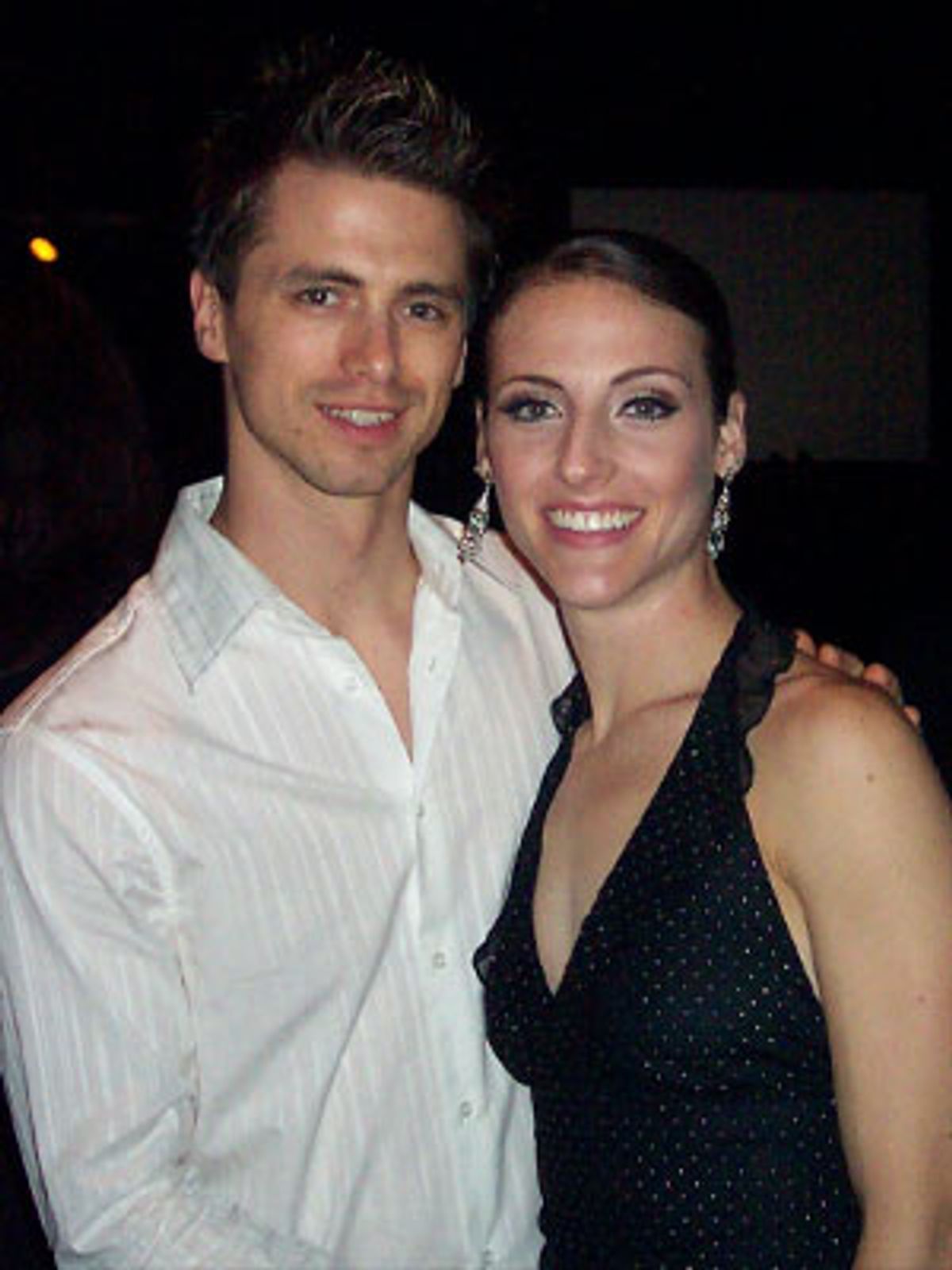 LJ Jellison with fiancÃ©e Erin (Rockettes)
 at 