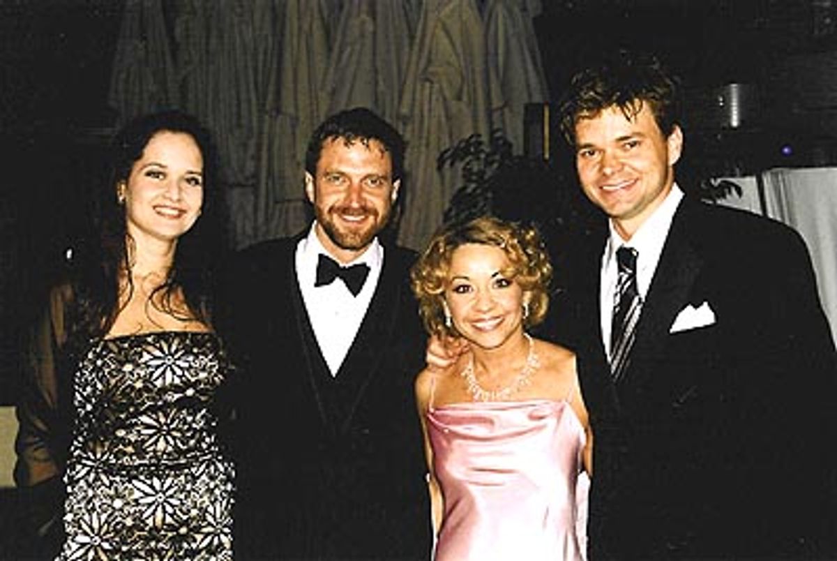 Michele & Raul Esparza (Tony Award Nominee - Best Performance by a Featured in a Musical), Jennifer Cody and Hunter Foster (Tony Award Nominee - Best Performance for Lead in a Musical)  at 