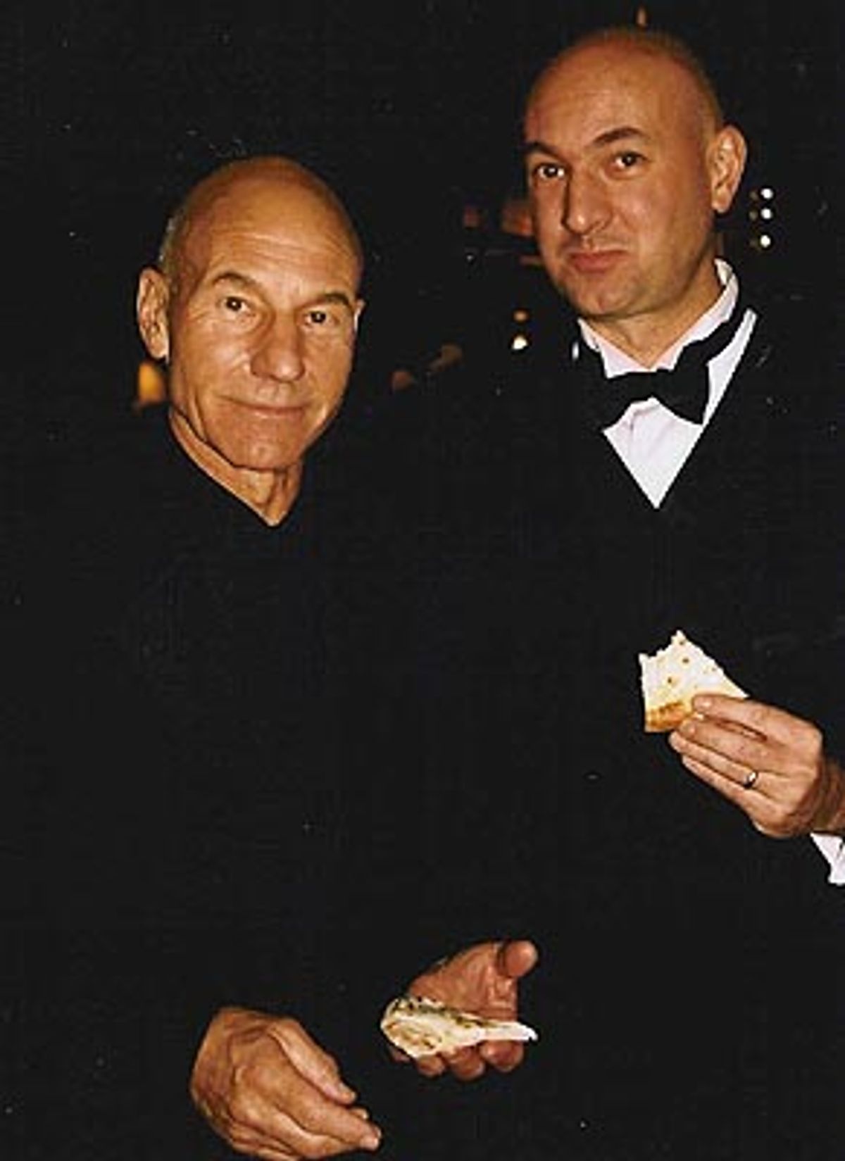 Patrick Stewart and son Daniel at 