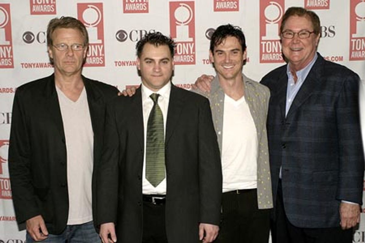 The Pillowman: Robert Fox (Producer), Michael Stuhlbarg, Billy Crudup, and Bob Boyett (Producer) at 