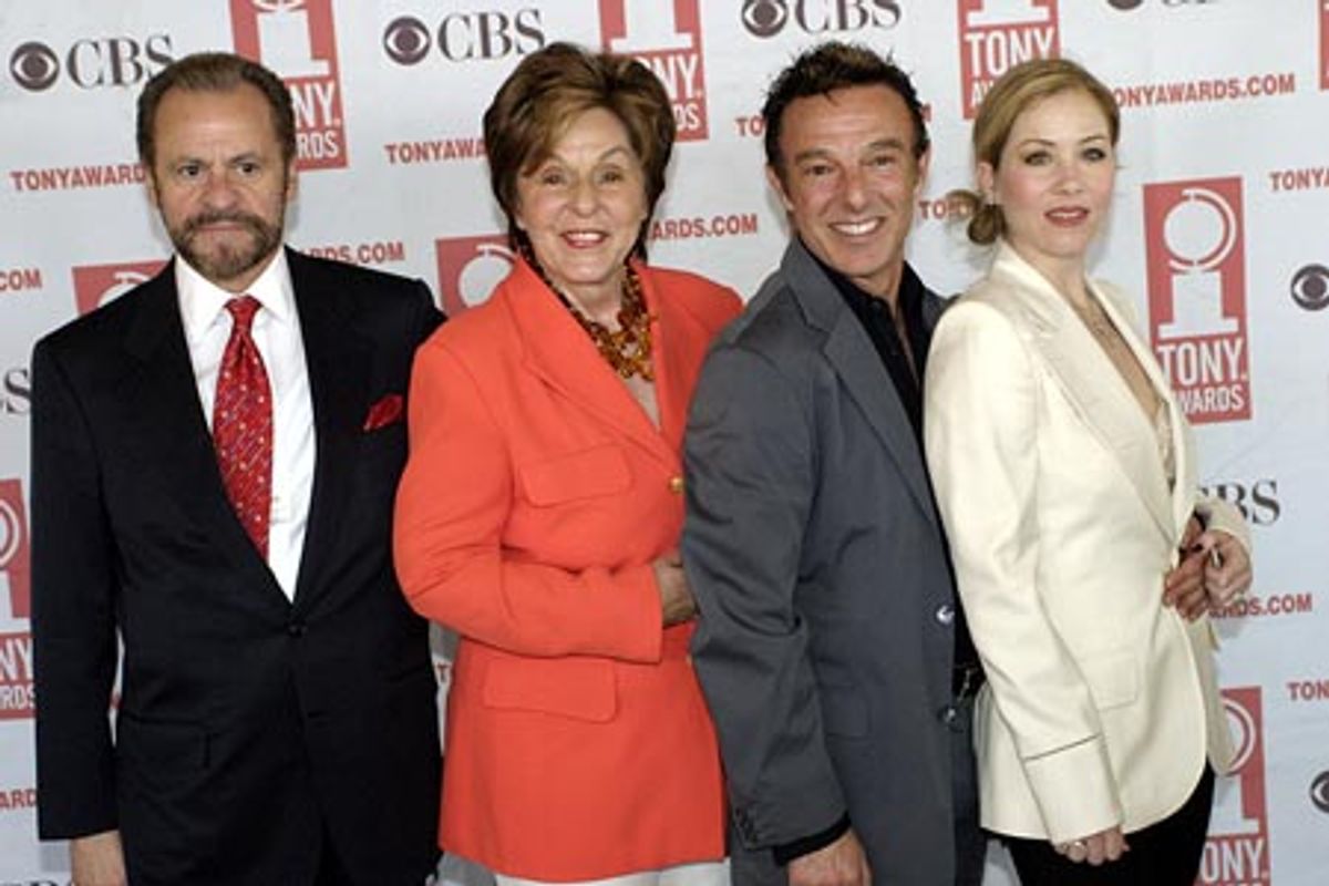 Sweet Charity: Barry & Fran Weissler, Wayne Cilento,
and Christina Applegate at 