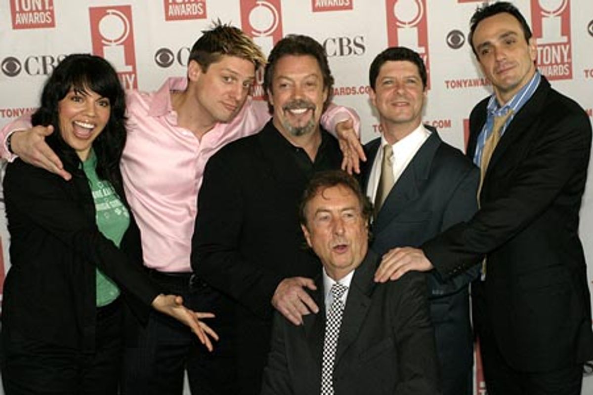 Sara Ramirez, Christopher Sieber, Tim Curry, Michael McGratch, Hank Azaria, and Eric Idle at 