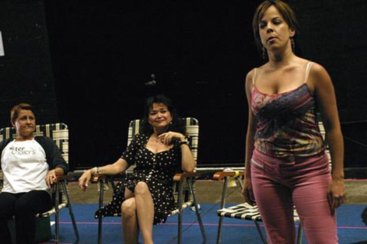 Marya Grandy, Linda Hart, and Leslie Kritzer  at 