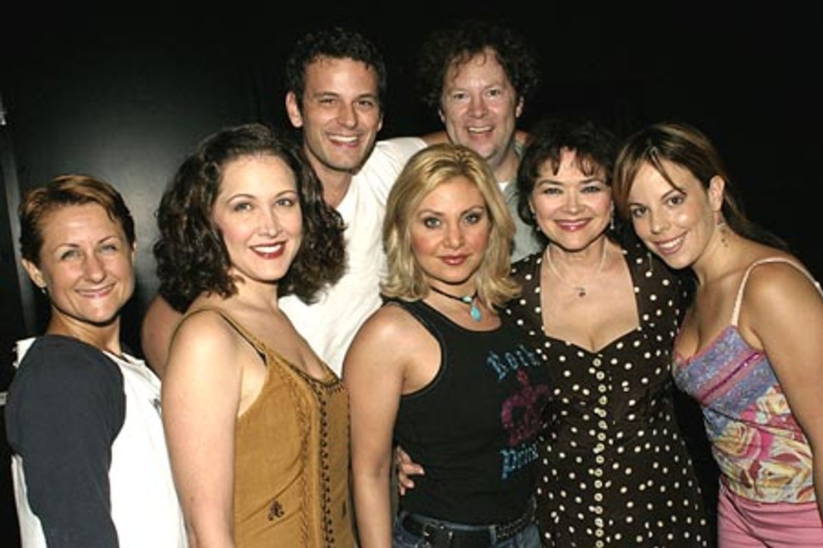 Marya Grandy, Kaitlin Hopkins, Wayne Wilcox, Orfeh, Shuler Hensley, Linda Hart, and Leslie Kritzer  at 