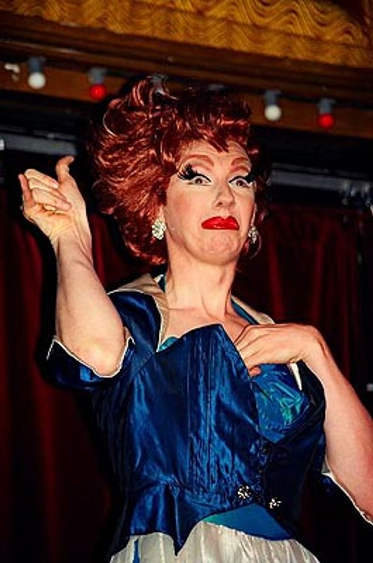 Lypsinka opened the show  at 