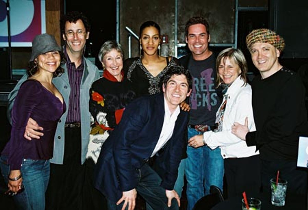 
Rosie Perez, Tony Kushner, Brenda Freiberg (Trevor Project, Board Chair) Sarah Jones, James Lecesne, Jorge Valencia, Peggy Rajski (Trevor Project, Co-founder, Board Member) and Charles Busch  at 