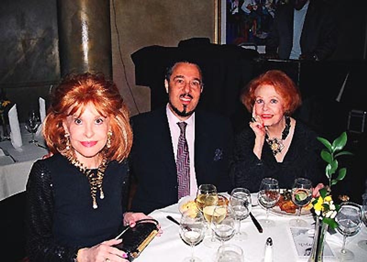 Suzanne Mados, Marc Rosen and Arlene Dahl  at 