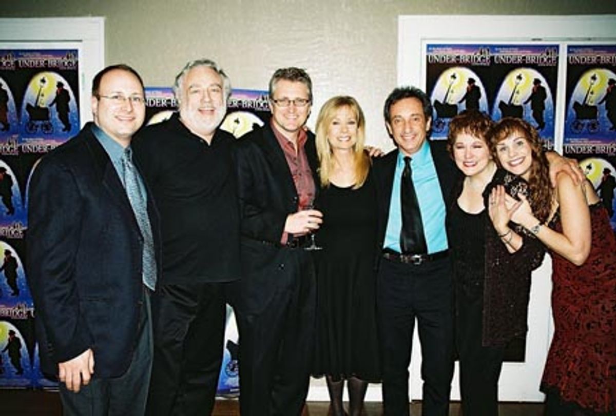  Paul Raiman (Musical Director), Ed Dixon (Armand), Eric Schaeffer (Director), Kathie Lee Gifford (Book and Lyrics), David Pomeranz (Music), Florence Lacey (Mireli) and Jacquelyn Piro (Madame Calcet)  at 