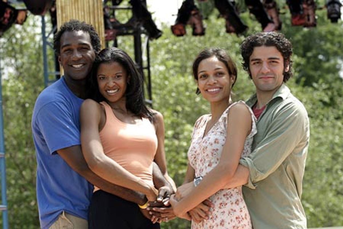 Norm Lewis, RenÃ©e Elise Goldsberry, Rosario Dawson, and Oscar Isaac at 