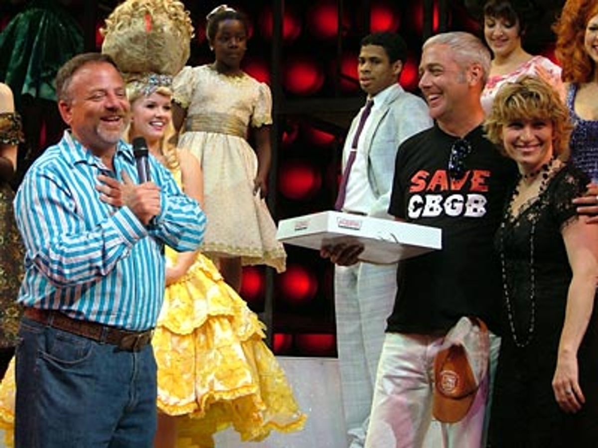 Marc and Scott show their appreciation for Liz Larsen at 