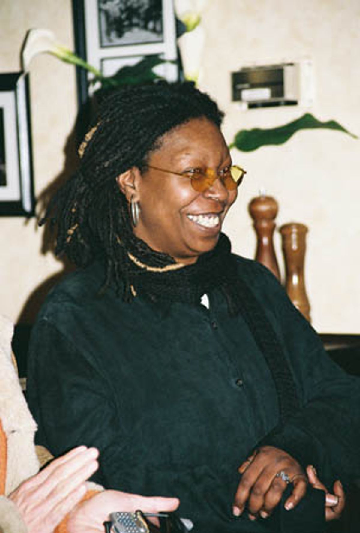 
Whoopi Goldberg arrives at the restaurant at 