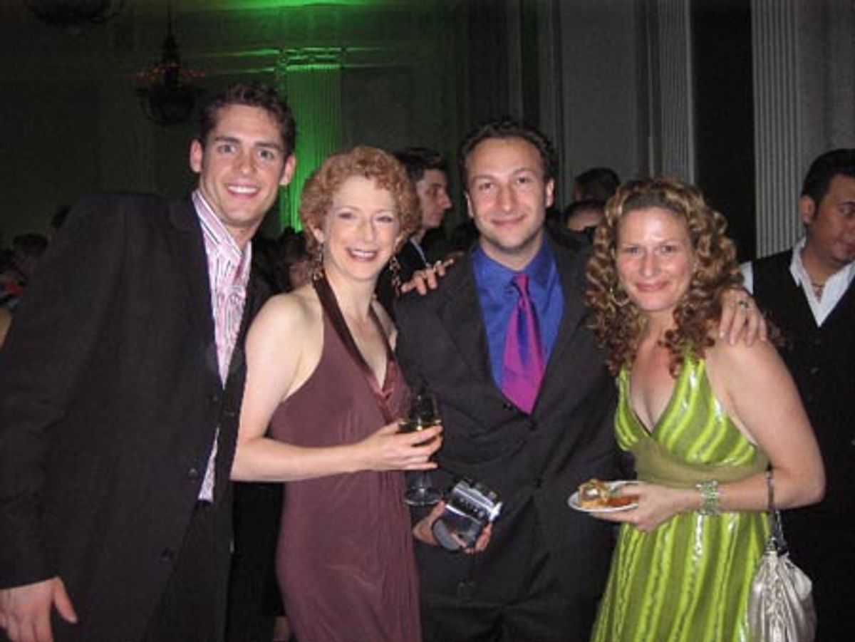 Barrett, Kathy Senten (understudy Madame Morrible), Colin (Music Dir.), and Anna at Wicked Opens in Chicago