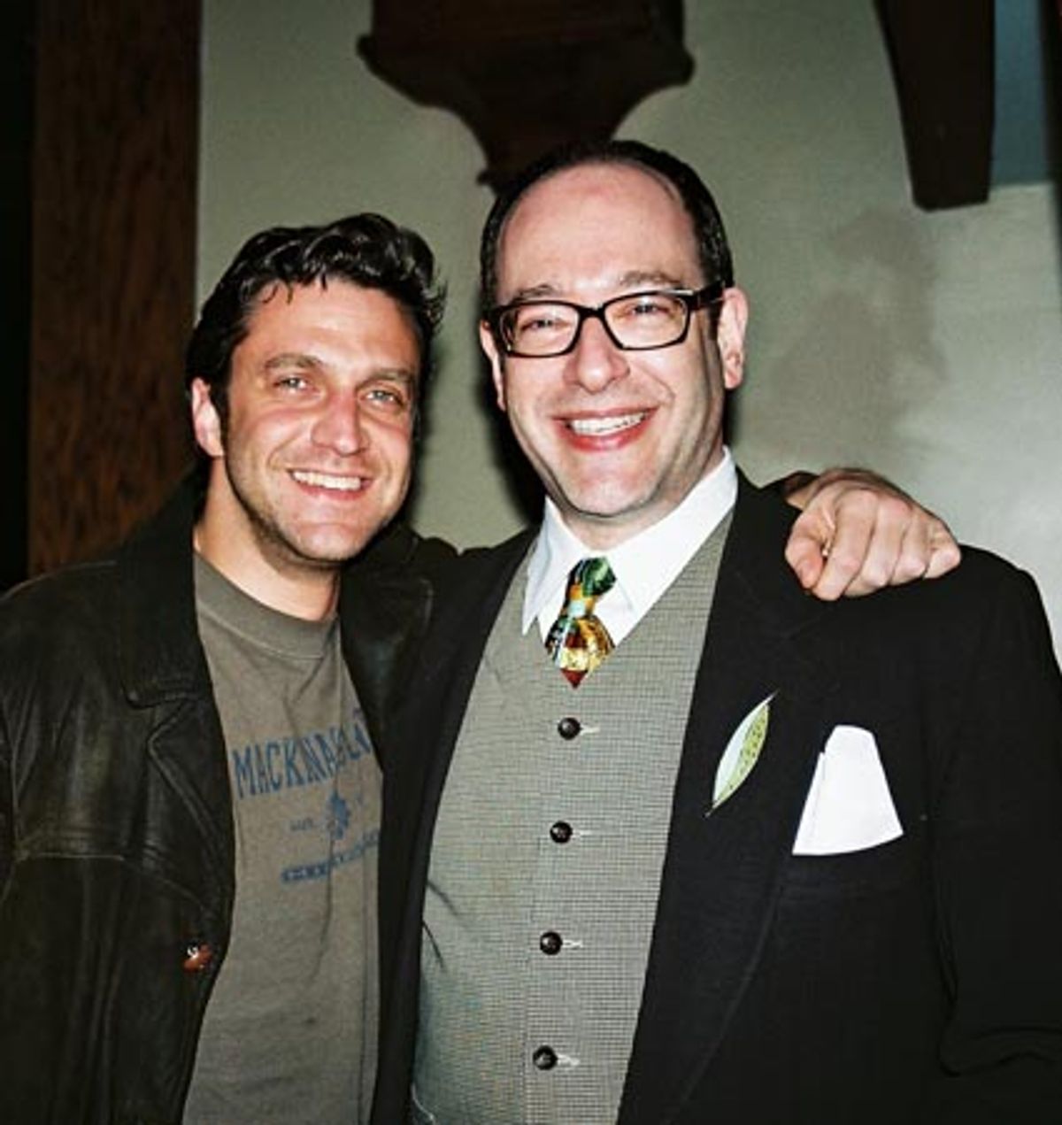 Raul Esparza and David Kalodner (Vice President, William Morris Agency) at William Morris Celebrates the New Theatre Season