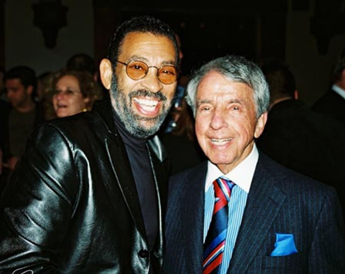 Maurice Hines and Norman Brokaw (Chairman of the Board, William Morris Agency) at 
