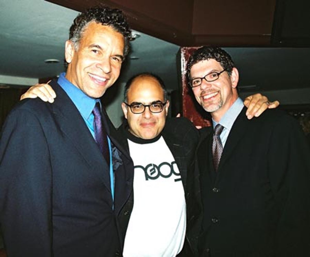 Brian Stokes Mitchell, David Yazbek and Jack Tantleff at 
