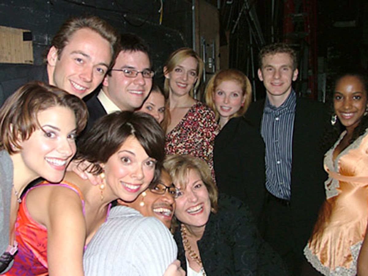 The multitalented cast backstage moments before they performed at 