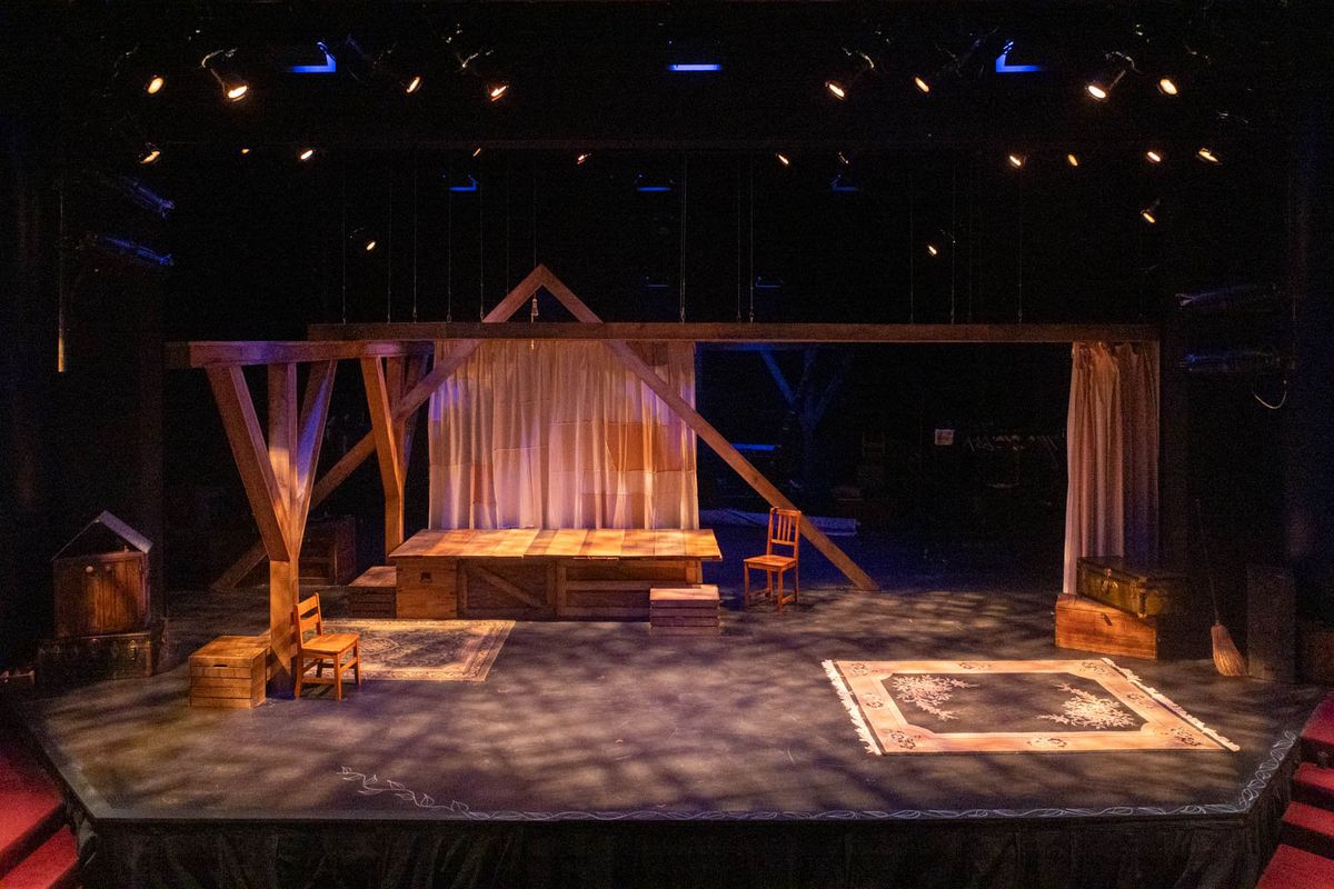 The March family's attic, created by set designer Kate Campbell. Photo by Kyle Huggins. 