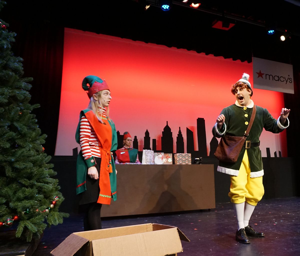 Abby Naden as Jovie and  Jesse Thielsen as Buddy the Elf