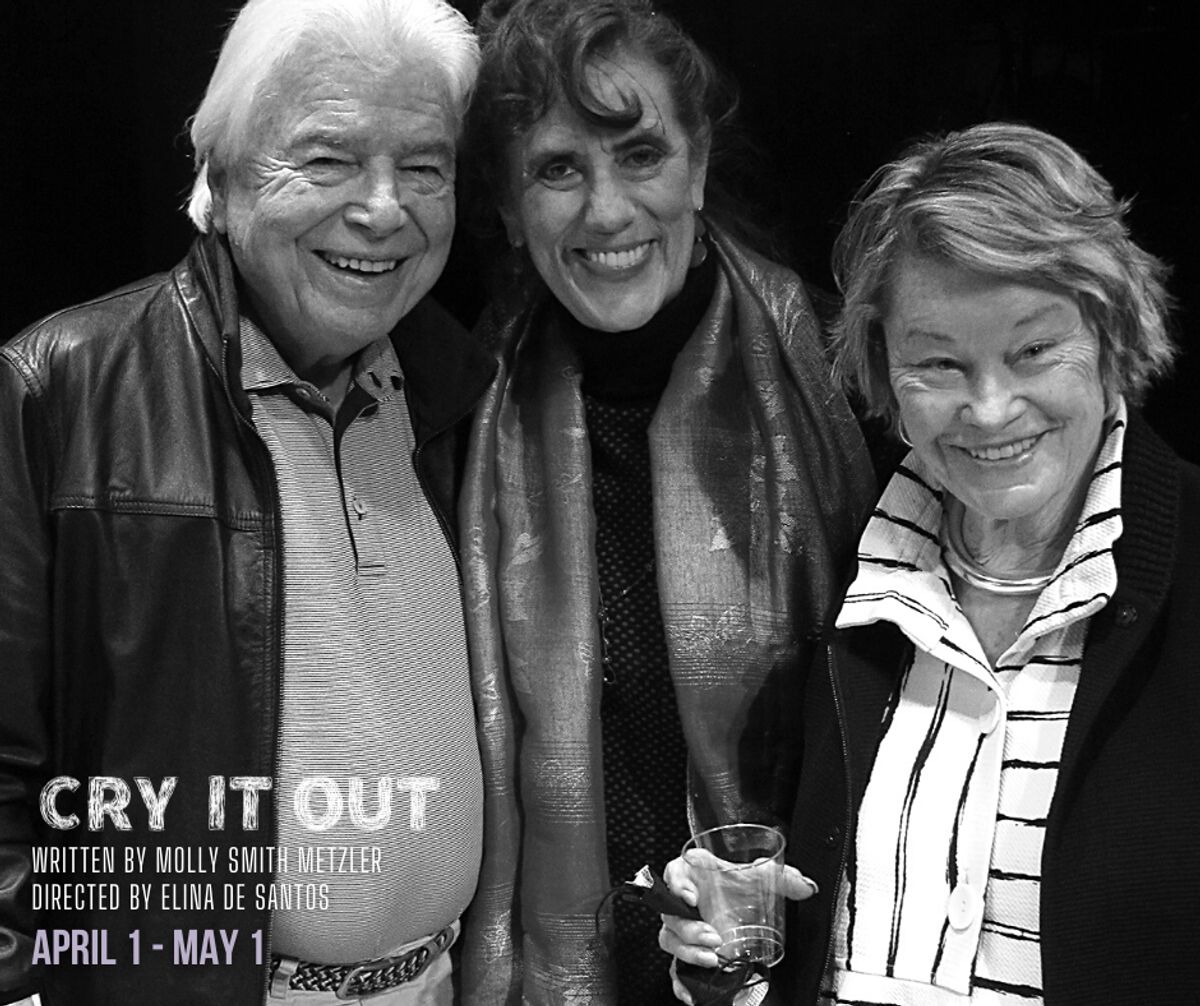 Wylie Aitken, Elina de Santos, and Bette Aitken at the Design Preview Party for "Cry It Out". "Cry it Out runs at Chance theater at Bette Aitken theater arts in Anaheim, CA Center April 1 - May 1, 2022. Photo Credit; Camryn Long