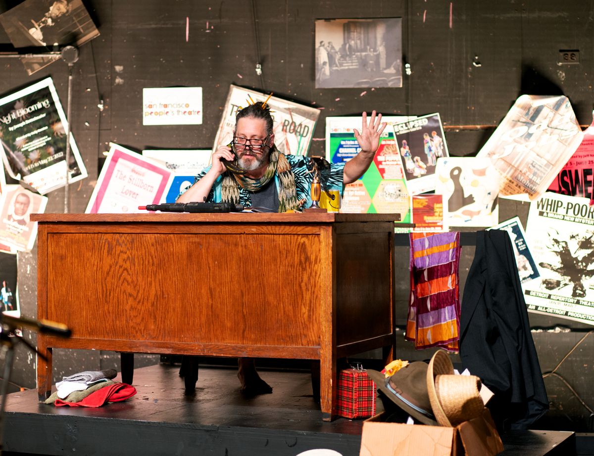 Matt Hollerbach as Tom Leary in Spit in Your Face by Paul Heller and Alberto Lomnitz Credit: Christine Bedenis, Detroit Repertory Theatre Matt Hollerbach as Tom Leary in Spit in Your Face by Paul Heller and Alberto Lomnitz Credit: Christine Bedenis, Detroit Repertory Theatre