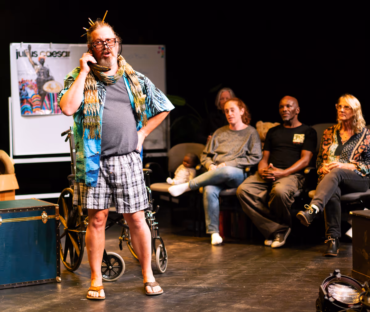 Matt Hollerbach as Tom Leary in Spit in Your Face by Paul Heller and Alberto Lomnitz  Credit: Christine Bedenis, Detroit Repertory Theatre