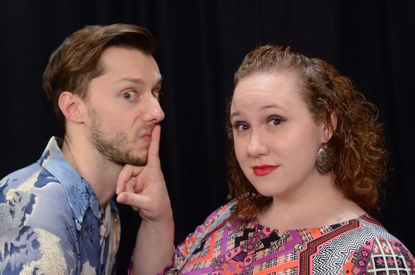 David Schillinger and Ashley Moore test the waters of romance in The Community Players' "Lovers and Other Strangers".  photo credit:  Robert Emerson 1