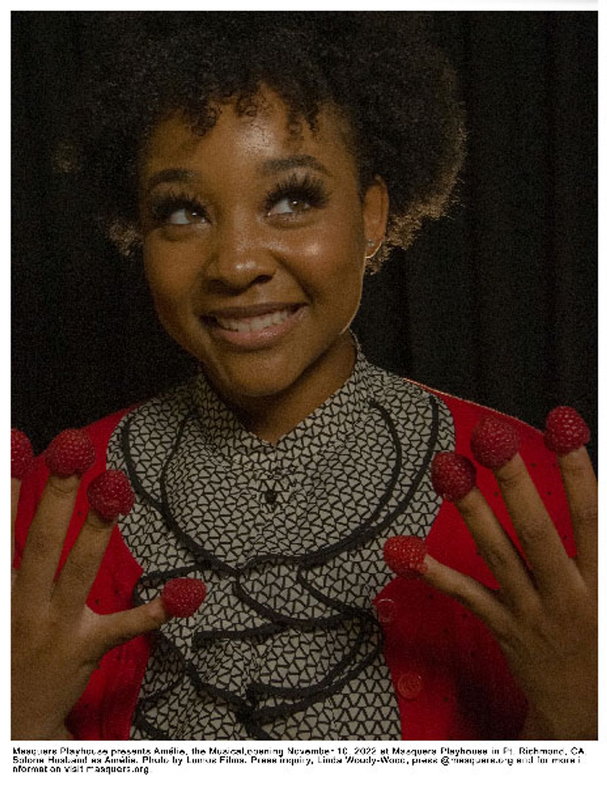 Solona Husband as Amélie in Amélie the Musical at Masquers Playhouse