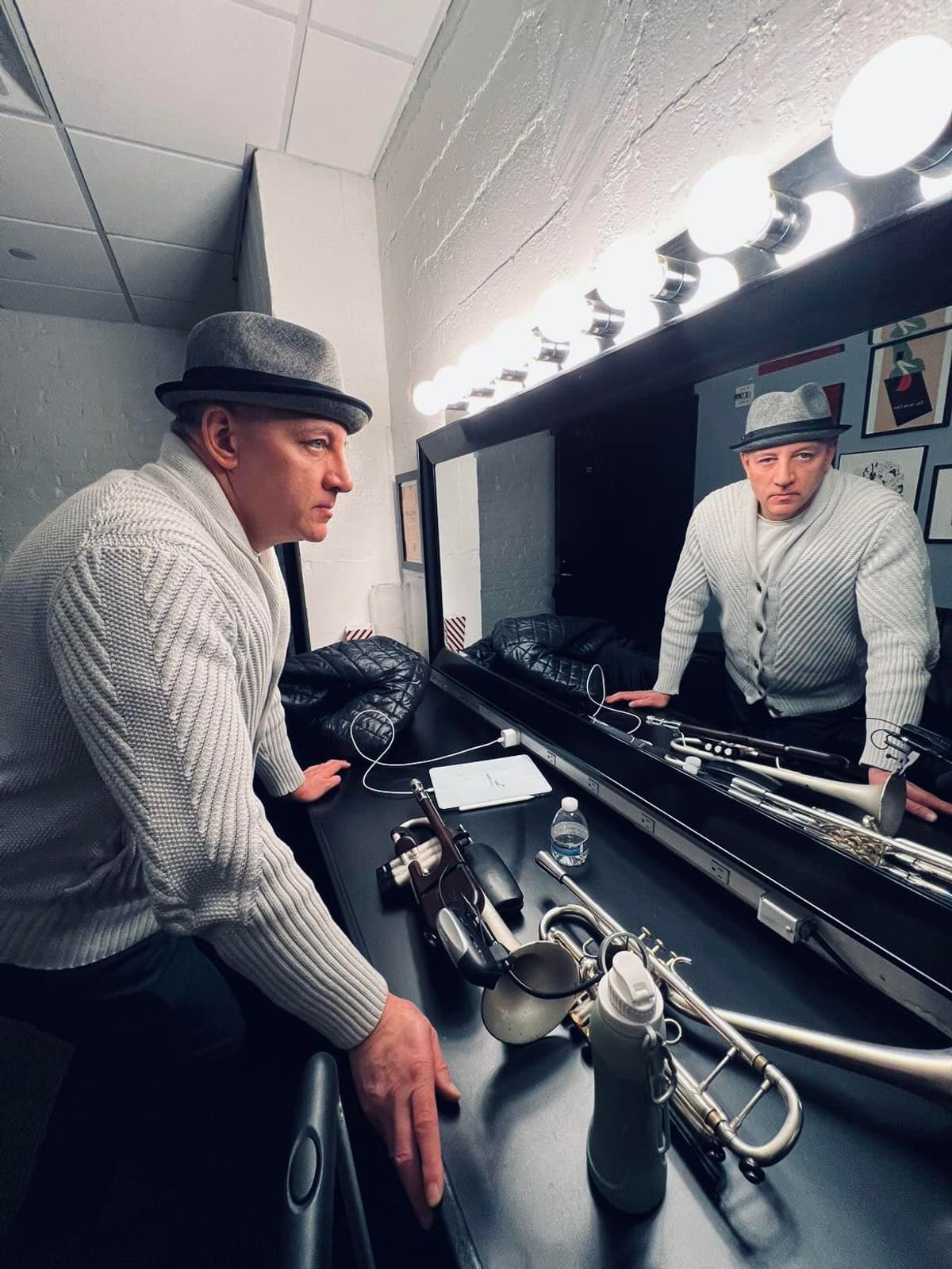 Robert C. Ford backstage at Birdland Jazz Club (NYC) on Mar 5, 2022