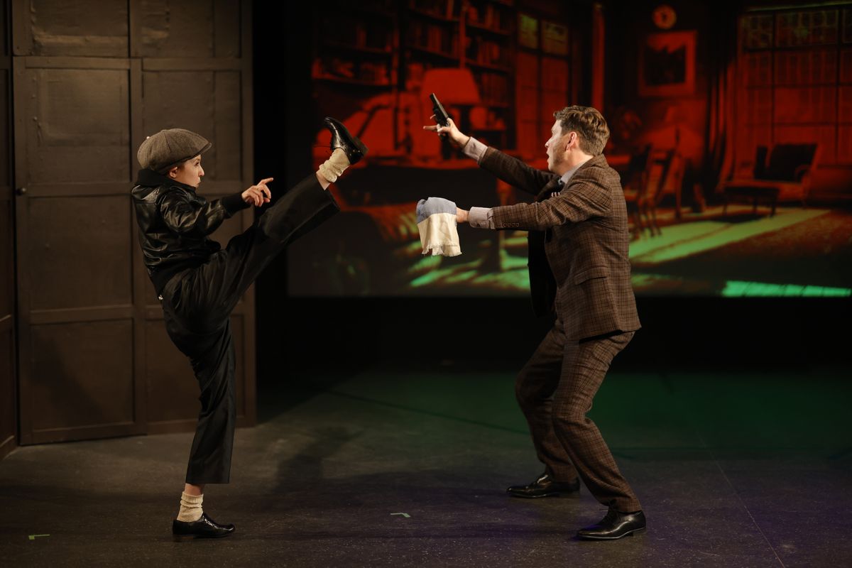 Katherine Rodden (left),   Benjamin Press (right).   Pic by Stefan Kock
