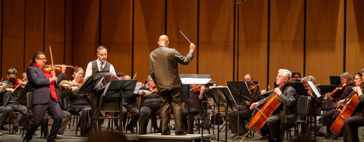 Symphonic Tango featuring composer & soloist Leonardo Suarez-Paz and Rodolfo Zanetti, bandoneon concertante. Symphonic Tango featuring composer & soloist Leonardo Suarez-Paz and Rodolfo Zanetti, bandoneon concertante.