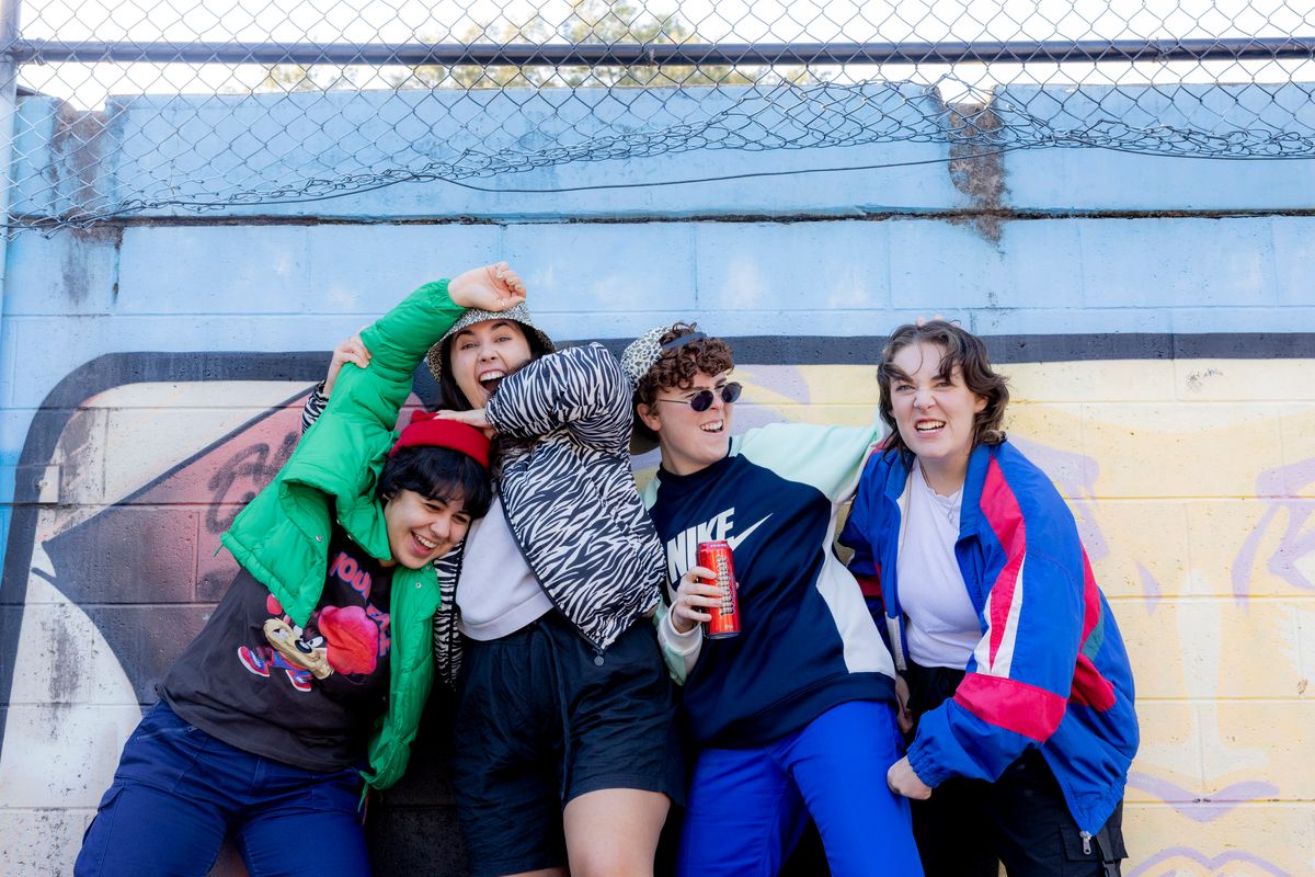 The 2021 cast of Taz vs The Pleb. Image by Heather Louise Fletcher. The 2021 cast of Taz vs The Pleb. Image by Heather Louise Fletcher.
