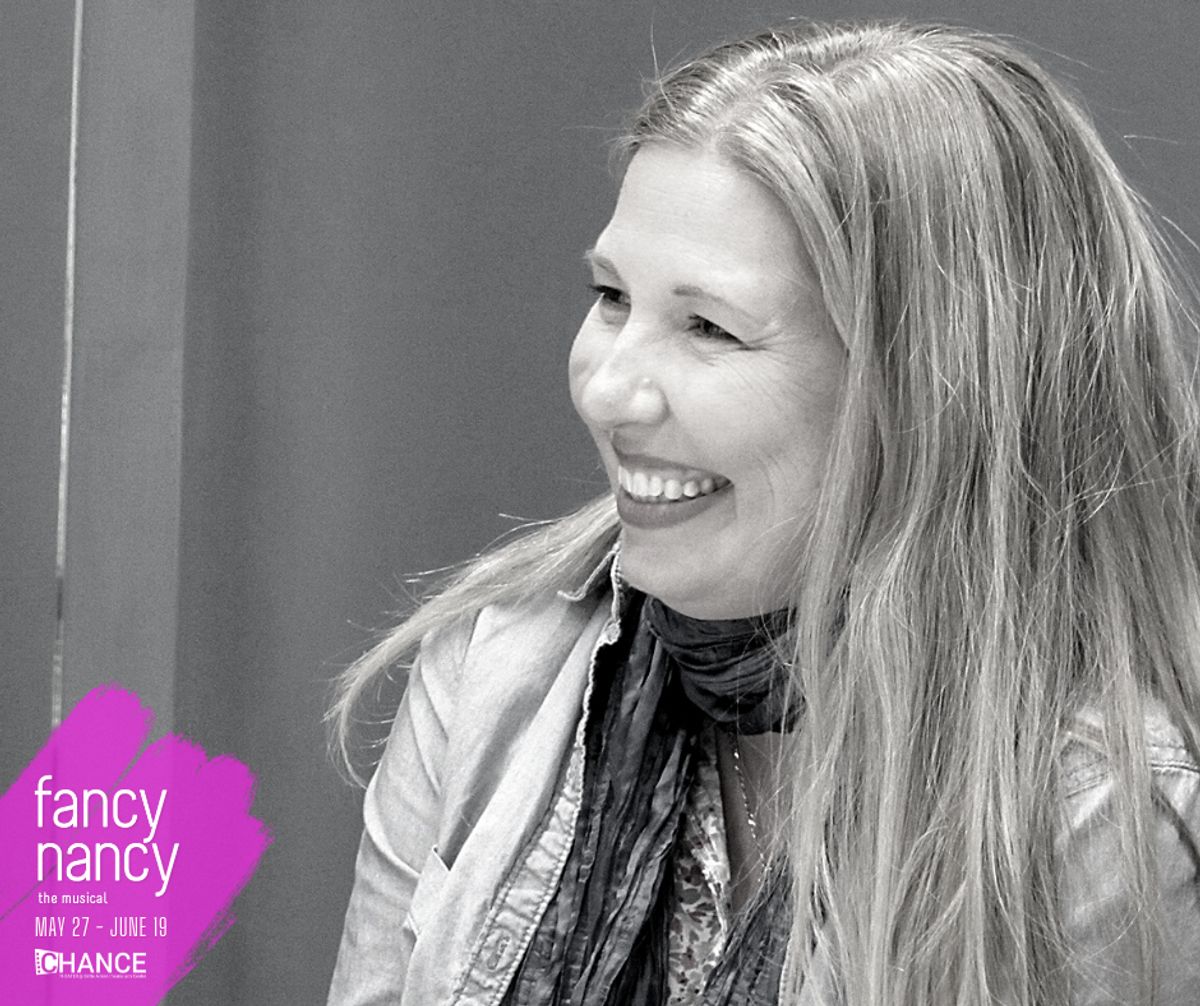 Erika C. Miller at their first readthru of "Fancy Nancy, The Musical" Set to run May 27 - June 19, 2022 at the Bette Aitken theater arts Center, this TYA musical adaptation of the wildly popular book series returns by popular demand. 