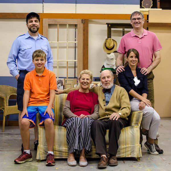 Cast Photo:   Counter clockwise:  Will van der Zyl, Fraser Schaffer, Kathy Tomlinson, Chris Hardess, Kerrie Lamb and Greg Nowlan.  Photo credit goes to Thomas Kowal.  1