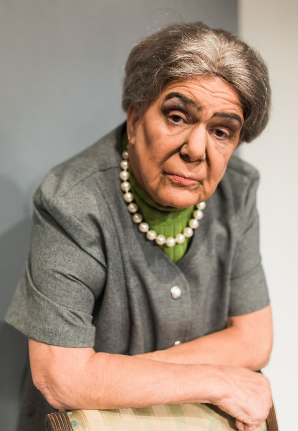Wendy Westerwelle as Israel Prime Minister Golda Meir in Golda's Balcony
photo credit: Katie Dessin 1